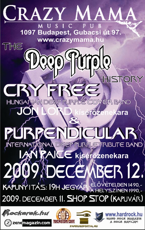 Cry Free koncert Cry Free koncert
