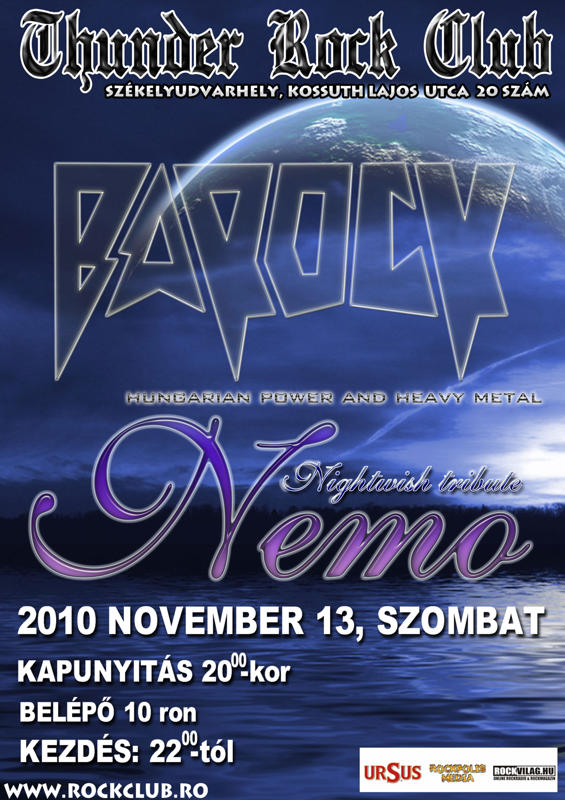 Barock és a Nemo a T.R.C-ben 20101109-trc-flyer-2