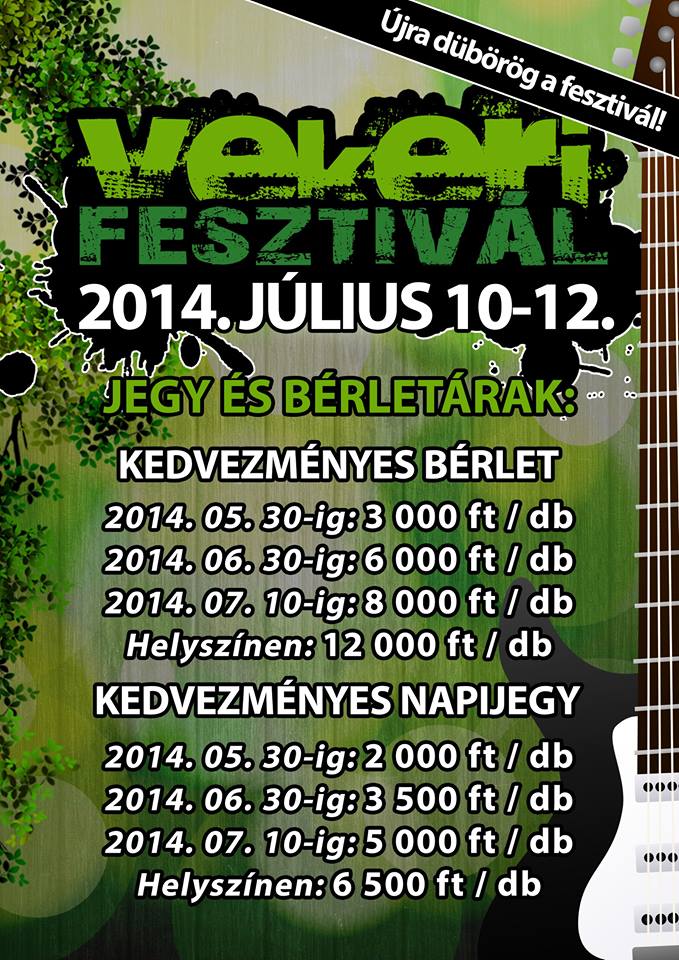 Vekeri Fesztivál 2014 - Kataklysm, Arkona, Brainstorm és Porta Inferi is az idei fesztiválon vekeri-berlet 20140607