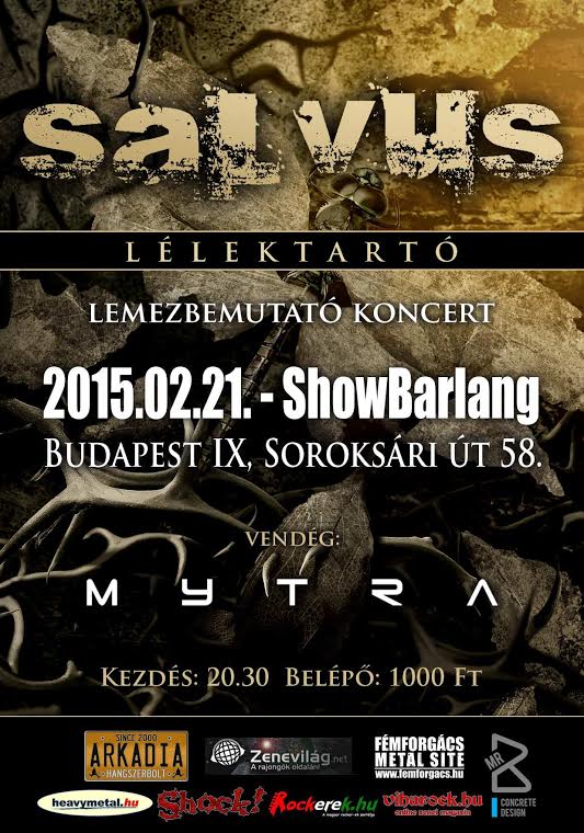Salvus - Megjelent az új lemez, hallgasd végig Salvus 20150121