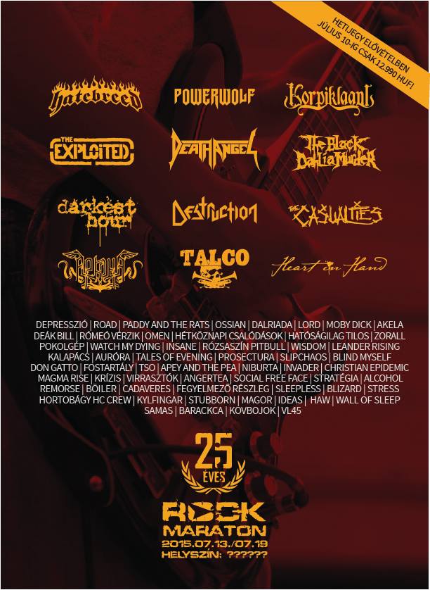 Rockmaraton 2015 - A Biohazard is fellép a fesztiválon rockmaraton-flyer 20150201