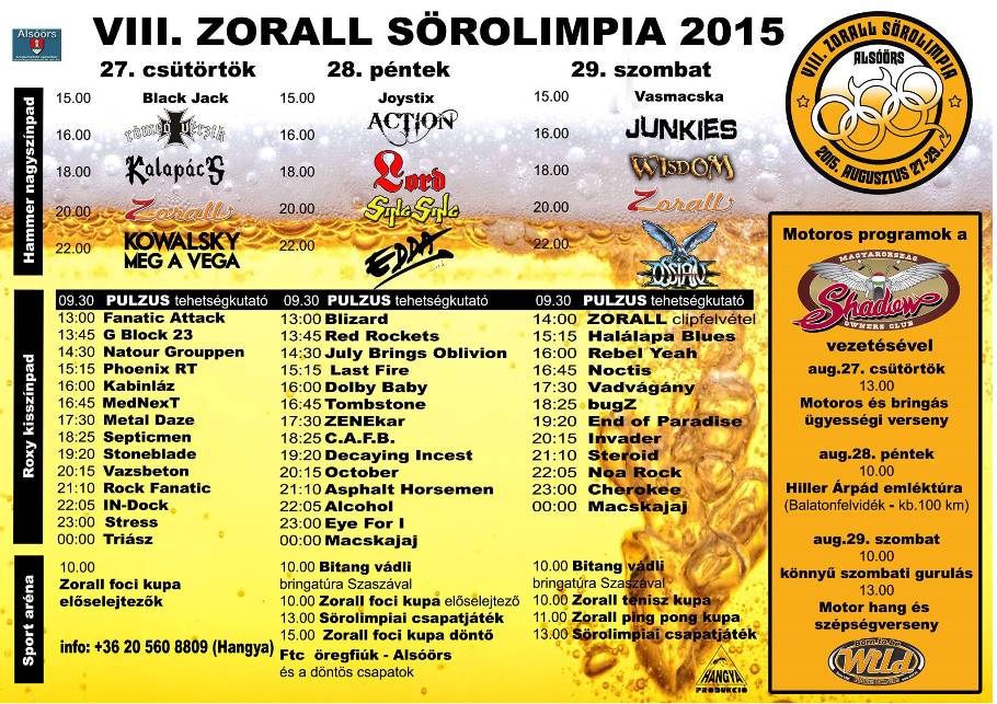 Rockpanoráma - Vendégünk a Rage In Peace és a Zorall Sörolimpia szervezői zorall-sorolimpia-flyer 20150803