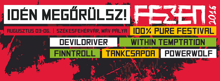 FeZen Fesztivál 2016 - Újabb nagy nevek: The Cult, The 69 Eyes, Guano Apes, The Subways fezen flyer2 20160302