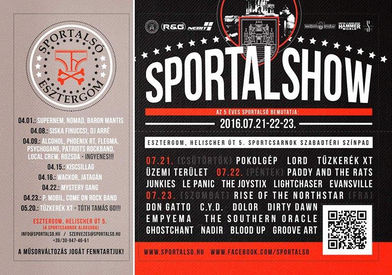 Rockpanoráma - Vendégünk az Acid Victoria és az esztergomi Sportalshow szervezői sportalshow flyer 20160410