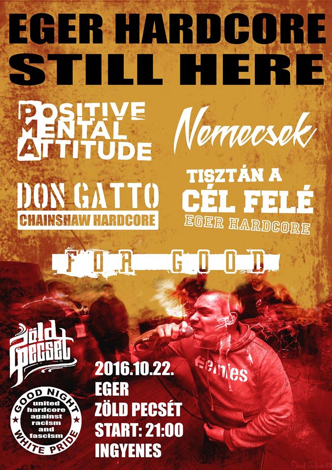 PMA - Positive Mental Attitude - A Penalty Kick, a Newborn, a The Idoru és a Dawncore egykori tagjai egyesítették tudásukat eger flyer 20161017