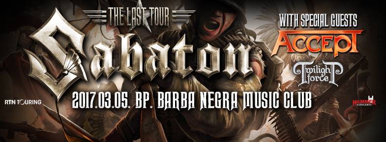 Accept - Itt a Restless And Wild a januárban érkező koncertanyagról sabaton flyer 20161021