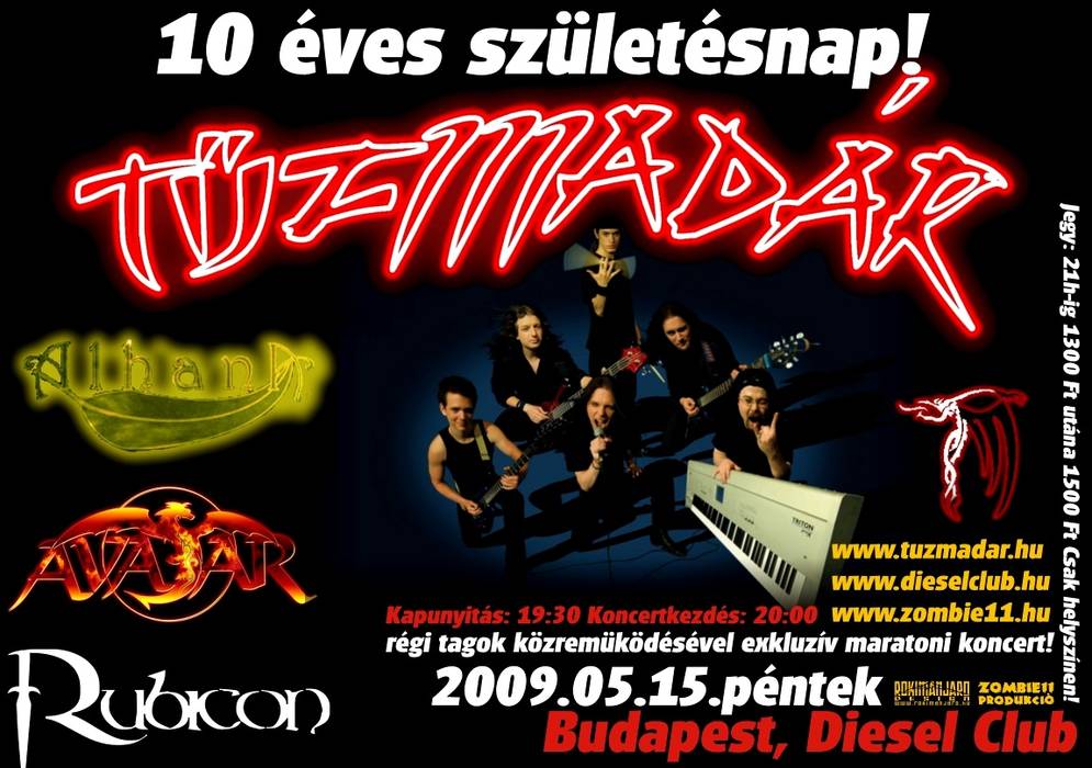 Tűzkerék 10 éves szülinap