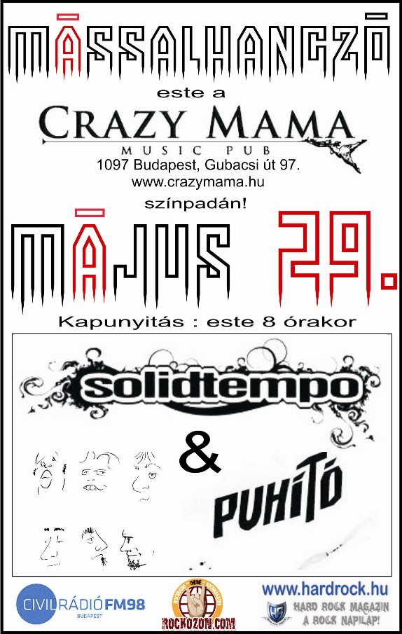 Crazy Mama hétvégi programok - Puhító, Raid, Crossholder és a többiek