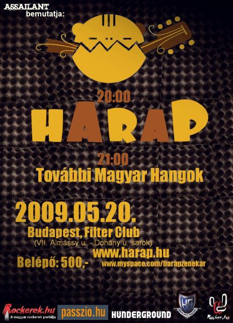 Harap koncert a Filterben