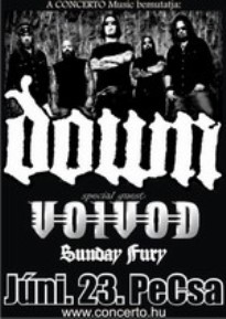 Down és Voivod rövidesen Budapesten