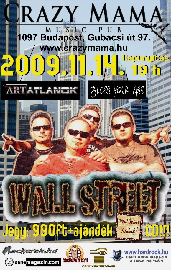 Wall Street koncert ajándék CD-vel!