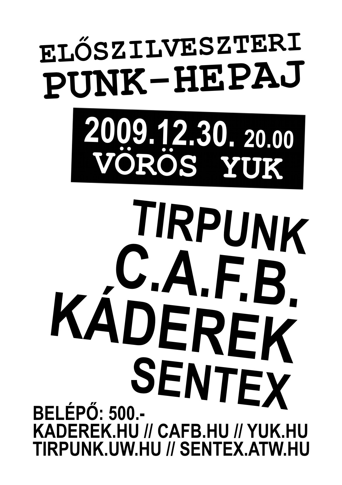 Előszilveszteri Punk-Hepaj