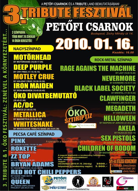 TRIBUTE FESZTIVÁL 2010
