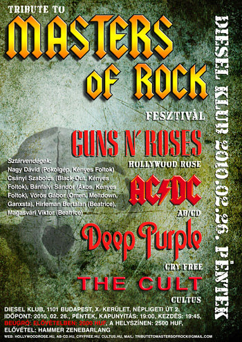 Tribute to Masters of Rock a Dieselben!
