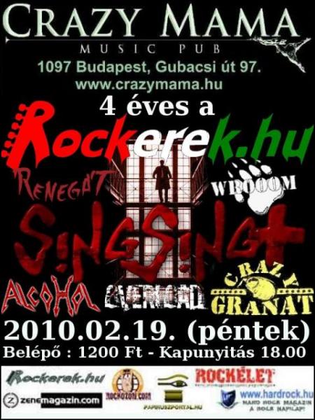 Rockerek.hu 4. születésnap - Crazy Mama (2010.02.19.)