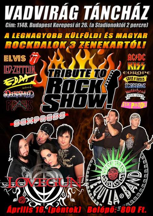 Lovegun és Sexpress, és Tequila Band a Vadvirágban