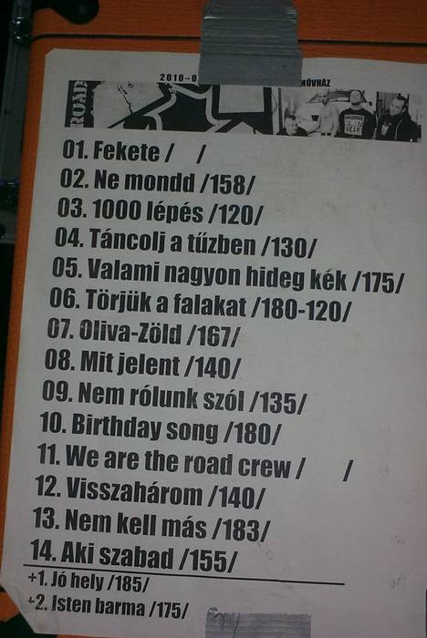 roadsetlist201001
