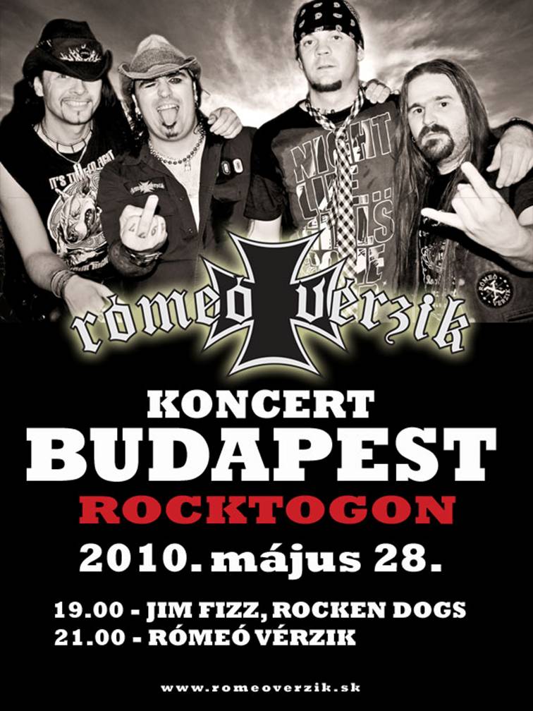 Rómeó Vérzik - Jim Fizz pénteken a Rocktogonban