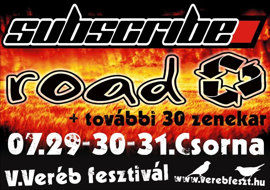 Subscribe és Road a Veréb fesztiválon!