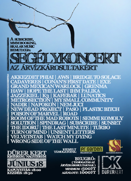 Segélykoncert az árvízkárosultakért