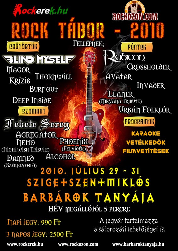 Rockozon.com & Rockerek.hu Rocktábor - 2010