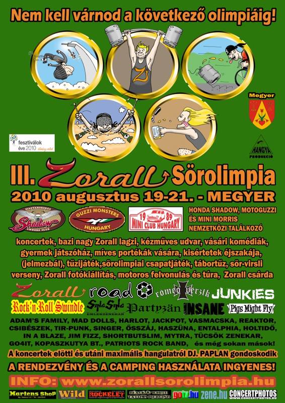 Augusztus 19-21.: ZORALL SÖROLIMPIA