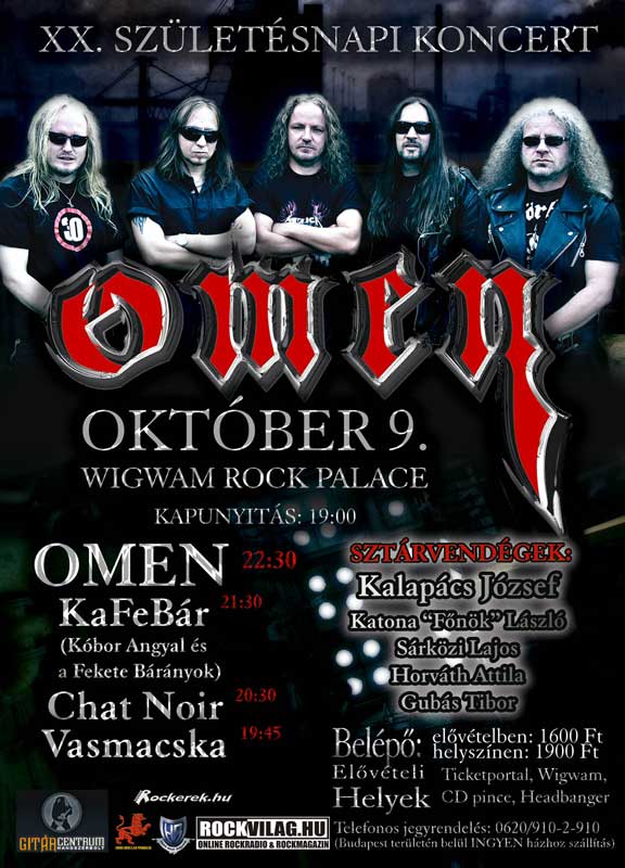 OMEN Közlemény - a koncert nem marad el!