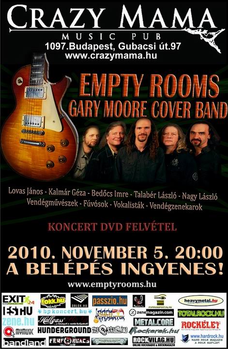 Empty Rooms (Gary Moore tribute) a Crazy Mamában