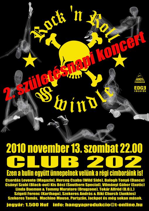 II. Rock’n Roll Swindle születésnap