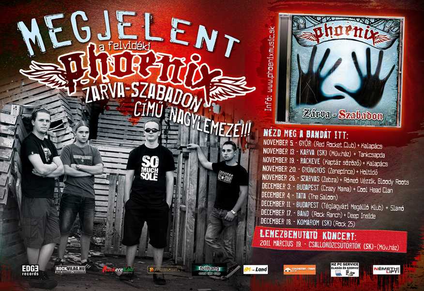 Phoenix - Zárva - Szabadon - megjelent