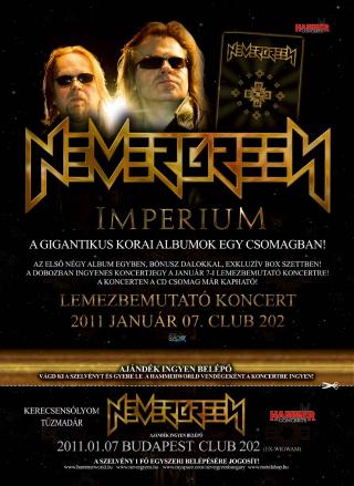 Nevergreen Imperium lemezbemutató koncert