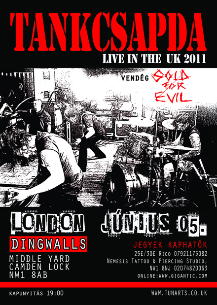 Tankcsapda: Idén is Londonban!