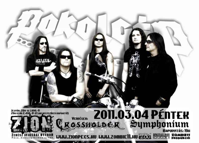 Pokolgép & Crossholder & Symphonium koncert Pécsett, a Zionban!