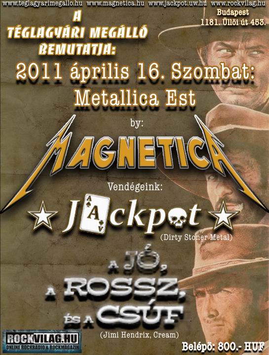 Metallica Estet ad a Magnetica a Téglagyári megállóban