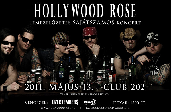 Hollywood Rose - lemezelőzetes a Club 202-ben