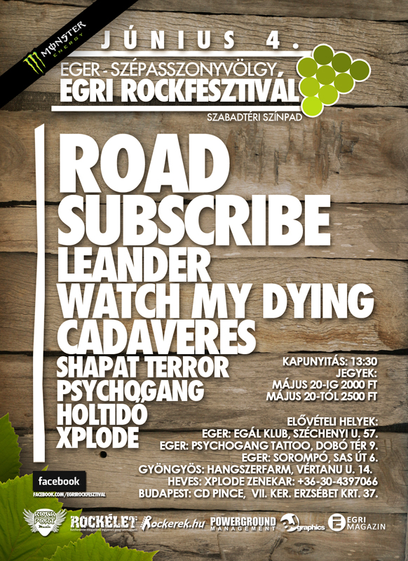 Egri Rockfesztivál - Eger (2011.06.04)