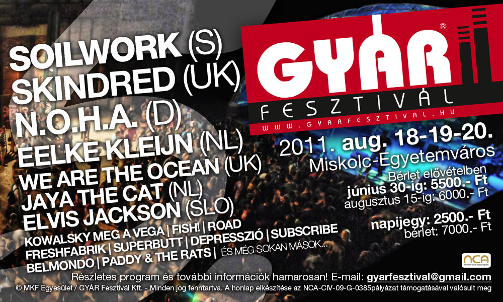 GYÁR Fesztivál - Miskolc: Egyetemváros (2011.08.18-20.)