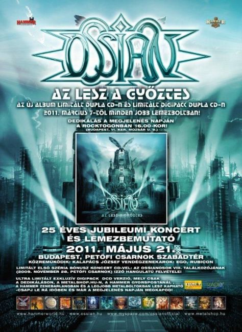 25 éves az Ossian – koncert a Pecsa szabadterén!
