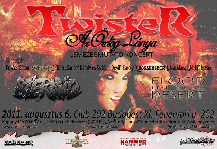 Twister "Az Ördög lánya" lemezbemutató koncert a Club 202-ben