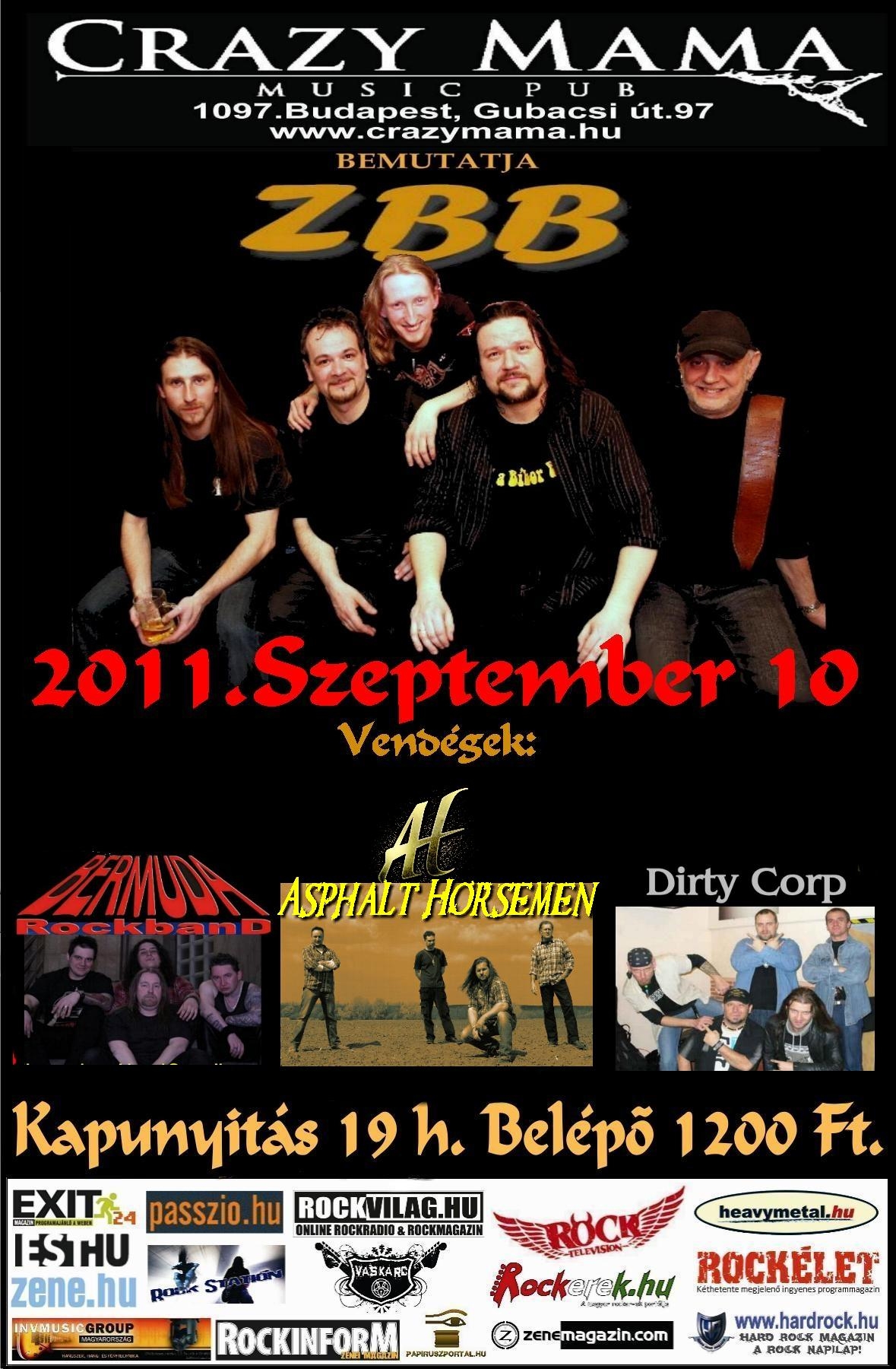 Zöld a Bíbor Band koncert a Crazy Mamában