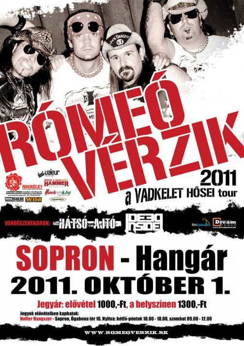 Rómeó Vérzik - ma este a Hangárban, Sopronban