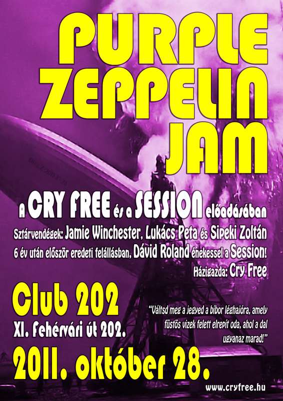 "PURPLE ZEPPELIN JAM", AVAGY A KLASSZIKUS ROCK ÜNNEPE