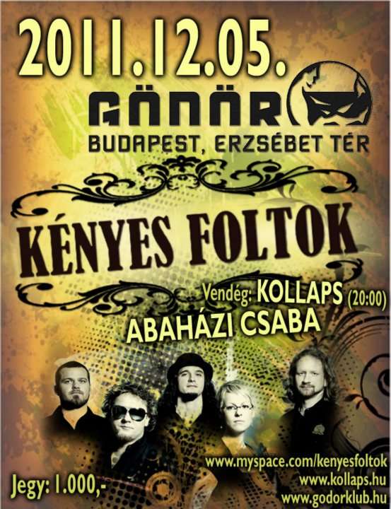 Kényes Foltok koncert a Gödör Klubban
