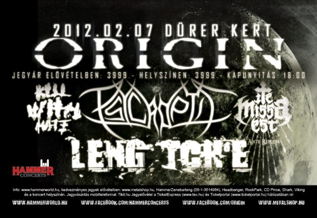 Origin, Psycroptic: közös lemezbemutató a Dürer Kertben