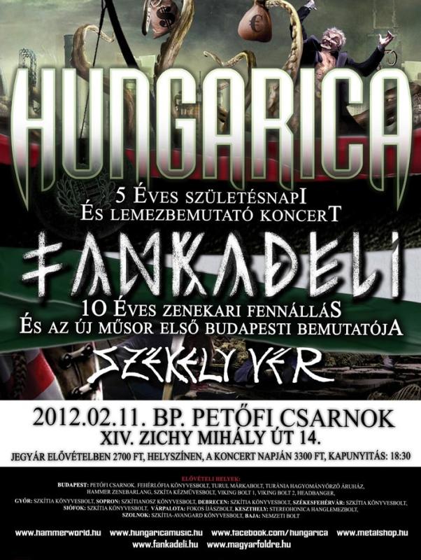 Hungarica 5 éves születésnapi koncert a Petőfi Csarnokban!