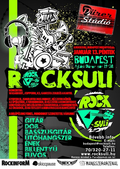 Megnyílik a budapesti RockSuli