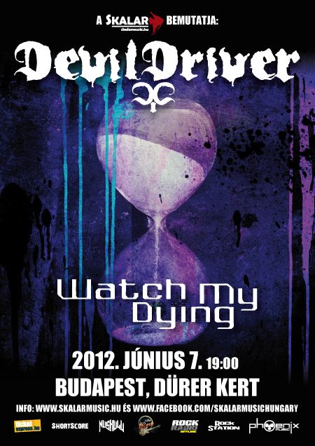 A Watch My Dying lesz a DevilDriver előzenekara a Dürerben