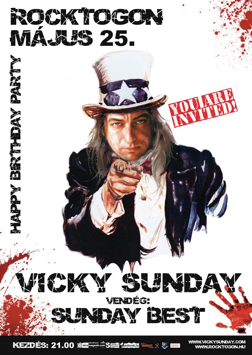 Vicky Sunday koncert és születésnapi party
