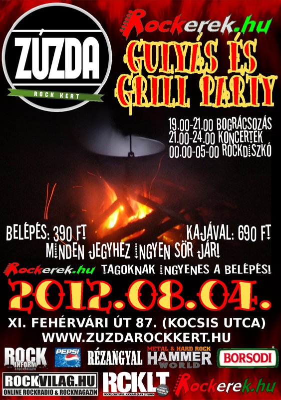 Zúzda Rock Kert – Guns N' Roses Klubnap és Gulyás Party