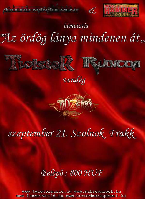 Twister & Rubicon - Szolnokon kezdődik a turné